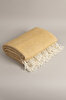 Picture of Koza Home Suez Mustard White Color Wool Double Blanket 91252 180x220 cm Double