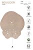 Picture of Koza Carpet Boulder Hand Knitted Round Beige Cotton Washable Carpet Rug Balcony Terrace Living Room Corridor Carpet Wicker Carpet 69585 120 x 180