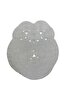 Picture of Koza Carpet Boulder Hand Knitted Round Gray Cotton Washable Carpet Rug Balcony Terrace Living Room Corridor Carpet Wicker Carpet 69587 120 x 180