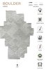 Picture of Koza Carpet Boulder Hand Knitted Square Gray Cotton Washable Carpet Rug Balcony Terrace Living Room Corridor Carpet Wicker Carpet 69590 120 x 180