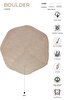 Picture of Koza Carpet Boulder Hand Knitted Hexagon Beige Washable Carpet Rug Balcony Terrace Living Room Corridor Carpet Cotton Straw Carpet 69591 120 x 120