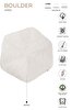 Picture of Koza Carpet Boulder Hand Knitted Hexagon White Cotton Washable Carpet Rug Balcony Terrace Living Room Corridor Carpet Wicker Carpet 69592 120 x 120