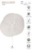 Picture of Koza Rug Boulder Hand Knitted Ellipse White Cotton Washable Rug Balcony Terrace Living Room Corridor Rug Wicker Rug 69595 120 x 180