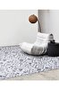 Picture of Koza Halı Maze Flux Anthracite Patterned Plush Carpet 7450 80 x 150