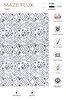 Picture of Koza Halı Maze Flux Anthracite Patterned Plush Carpet 7450 80 x 150