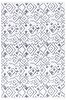 Picture of Koza Halı Maze Flux Anthracite Patterned Plush Carpet 7450 80 x 150