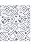 Picture of Koza Halı Maze Flux Anthracite Patterned Plush Carpet 7450 80 x 150