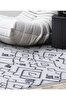 Picture of Koza Halı Maze Flux Anthracite Patterned Plush Carpet 7450 80 x 150