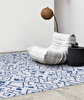 Picture of Koza Halı Maze Flux Blue Patterned Plush Carpet 7451 80 x 150