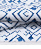 Picture of Koza Halı Maze Flux Blue Patterned Plush Carpet 7451 80 x 150