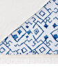 Picture of Koza Halı Maze Flux Blue Patterned Plush Carpet 7451 80 x 150