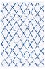 Picture of Koza Halı Maze Tile Navy Patterned Plush Carpet 7452 80 x 150
