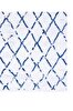Picture of Koza Halı Maze Tile Navy Patterned Plush Carpet 7452 80 x 150