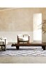 Picture of Koza Halı Maze Tile Earth Patterned Plush Carpet 7453 80 x 150