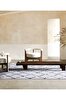 Picture of Koza Halı Maze Tile Anthracite Patterned Plush Carpet 7454 80 x 150