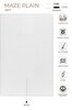Picture of Koza Halı Maze Plain White Non-Slip Based Plush Carpet 19877 80 x 150