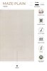 Picture of Koza Halı Maze Plain Ecru Non-Slip Based Plush Carpet 19878 80 x 150