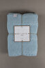 Picture of Koza Home Trenza Blue Double Blanket 200x220 15045 Double
