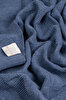 Picture of Koza Home Plaid Blue Wool Acrylic Single Child Blanket 33666 80 x 100