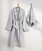 Picture of Koza Home Limira 2 Piece Set Gray Cotton 1 Bathrobe SM 1 Dowry Towel 50x90 2232 SM