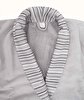 Picture of Koza Home Limira 2 Piece Set Gray Cotton 1 Bathrobe SM 1 Dowry Towel 50x90 2232 SM