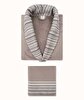 Picture of Koza Home Limira Set of 2 Mink Cotton 1 Bathrobe L-XL 1 Dowry Towel 50x90 2233 L-XL