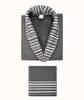 Picture of Koza Home Limira 2 Piece Set Anthracite Cotton 1 Bathrobe L-XL 1 Dowry Towel 50x90 2234 L-XL