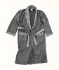 Picture of Koza Home Limira Set of 4 Anthracite Cotton 2 Bathrobes (1 SM)-(1 L-XL) 2 Dowry Towels 50x90 2239 SML-XL