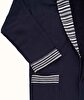 Picture of Koza Home Limira Set of 4 Navy Blue Cotton 2 Bathrobes (1 SM)-(1 L-XL) 2 Dowry Towels 50x90 2241 SML-XL