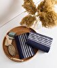 Picture of Koza Home Limira 2-Pack Navy Blue Face Dowry Towel 50x90 2246 50 x 90