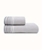Picture of Koza Home Limira 2-Piece Gray Dowry Towel Set 50x90-90x150 2262 50 x 90 - 90 x 150