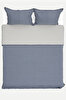 Picture of Koza Home Malea Navy Blue Double Bedspread 230x250 2 Pillow 50x70 5006 230 x 250