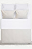 Picture of Koza Home Linda Cream Velvet Double Duvet Cover Set 200x220 4 Pillows 5007 200 x 220