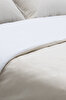 Picture of Koza Home Linda Cream Velvet Double Duvet Cover Set 200x220 4 Pillows 5007 200 x 220