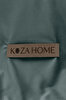 Picture of Koza Home Linda Green Velvet Double Duvet Cover Set 200x220 4 Pillows 5009 200 x 220