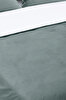 Picture of Koza Home Linda Green Velvet Double Duvet Cover Set 200x220 4 Pillows 5009 200 x 220
