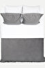 Picture of Koza Home Linda Anthracite Velvet Double Duvet Cover Set 200x220 4 Pillows 5011 200 x 220