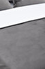 Picture of Koza Home Linda Anthracite Velvet Double Duvet Cover Set 200x220 4 Pillows 5011 200 x 220