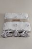 Picture of Koza Home Wanda Gray Double Edge Tasseled Blanket 220x240 5025 220 x 240