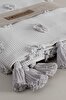 Picture of Koza Home Wanda Gray Double Edge Tasseled Blanket 220x240 5025 220 x 240
