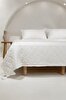 Picture of Koza Home Stella Cream Double Bedspread with Diamond Pattern 230x250 2 Pillow 50x70 5028 230 x 250
