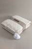 Picture of Koza Home Stella Cream Double Bedspread with Diamond Pattern 230x250 2 Pillow 50x70 5028 230 x 250