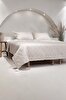 Picture of Koza Home Stella Beige Double Bedspread with Diamond Pattern 230x250 2 Pillow 50x70 5029 230 x 250