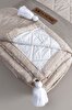 Picture of Koza Home Stella Beige Double Bedspread with Diamond Pattern 230x250 2 Pillow 50x70 5029 230 x 250