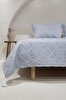 Picture of Koza Home Stella Navy Blue Double Bedspread with Diamond Pattern 230x250 2 Pillow 50x70 5030 230 x 250