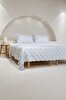 Picture of Koza Home Sitra Gray Double Tasseled Bedspread 230x250 2 Pillow 50x70 5033 230 x 250