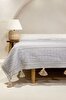 Picture of Koza Home Assos Beige Stone Wash Double Bedspread 230x250 5036 230 x 250