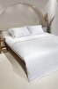 Picture of Koza Home Dave Ivory Mother of Pearl Buttoned Double Duvet Cover Set 200x220 4 Pillows 5043 200 x 220