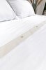 Picture of Koza Home Dave Ivory Mother of Pearl Buttoned Double Duvet Cover Set 200x220 4 Pillows 5043 200 x 220