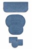 Picture of Koza Home Cesta Handmade Knitted Navy Blue Cornered Runner 37x136 4018 37 x 136